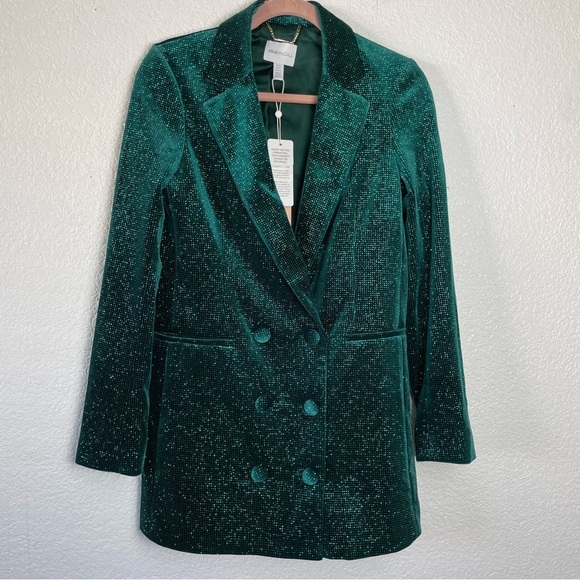 Alice McCall Jackets & Blazers - NWT Alice McCall Midnight Magic Jacket in Forest Green Formal Size 4 Holiday